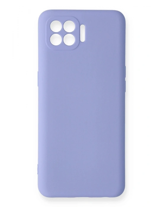 Newface Oppo Reno 4 Lite Kılıf Nano içi Kadife Silikon - Lila