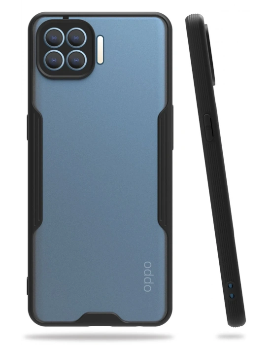 Newface Oppo Reno 4 Lite Kılıf Platin Silikon - Siyah