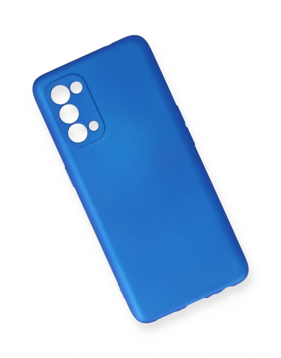 Newface Oppo Reno 5 Kılıf First Silikon - Mavi