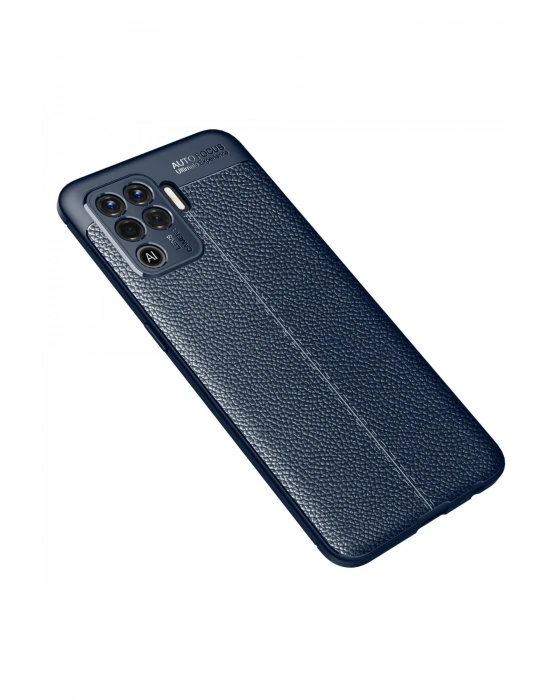 Newface Oppo Reno 5 Lite Kılıf Auto Focus Kapak - Lacivert