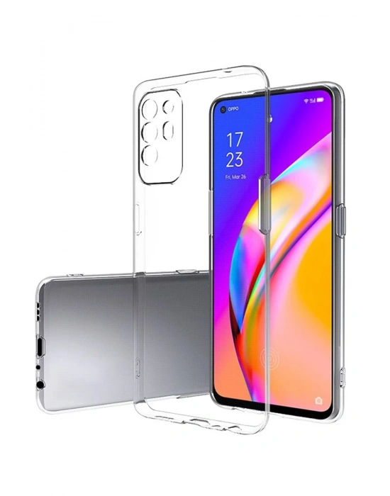 Newface Oppo Reno 5 Lite Kılıf Lüx Şeffaf Silikon