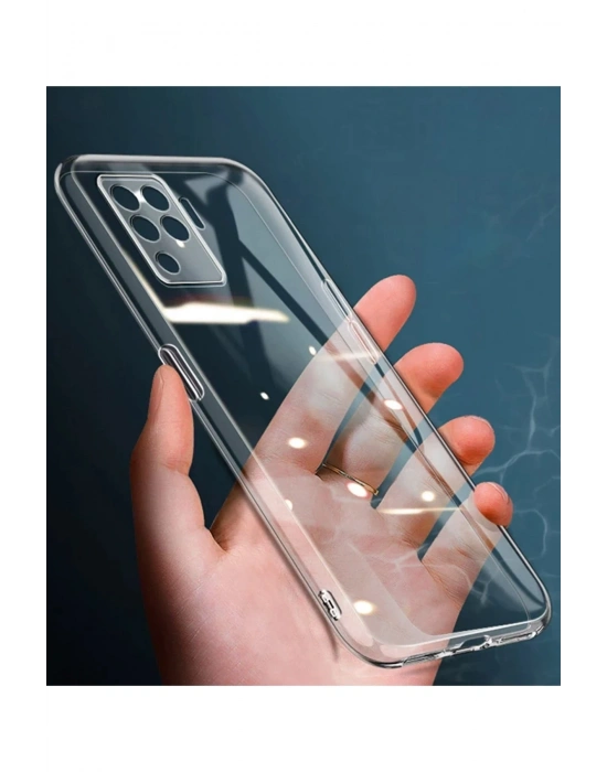 Newface Oppo Reno 5 Lite Kılıf Lüx Şeffaf Silikon