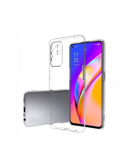 Newface Oppo Reno 5 Lite Kılıf Lüx Şeffaf Silikon