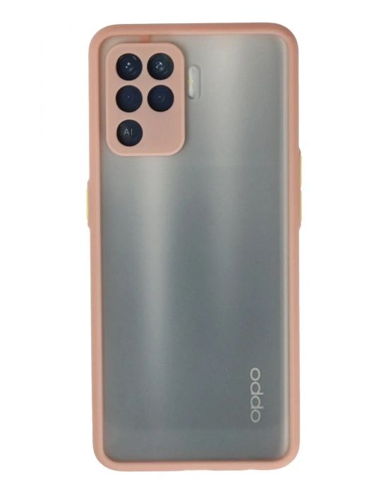 Newface Oppo Reno 5 Lite Kılıf Montreal Silikon Kapak - Pembe