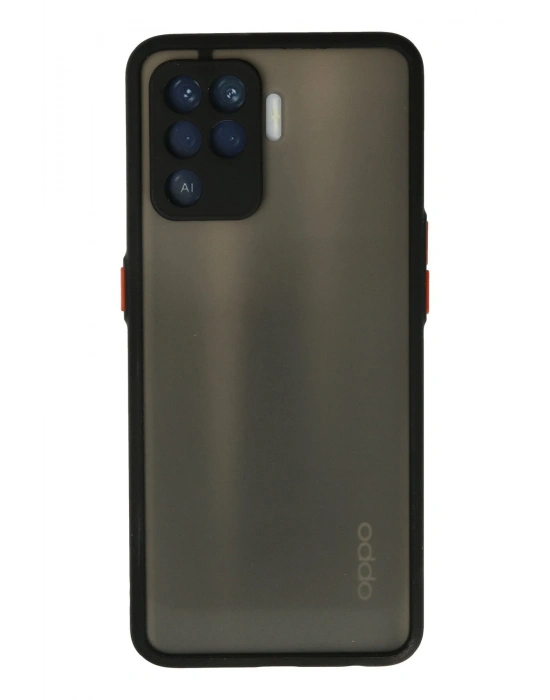 Newface Oppo Reno 5 Lite Kılıf Montreal Silikon Kapak - Siyah