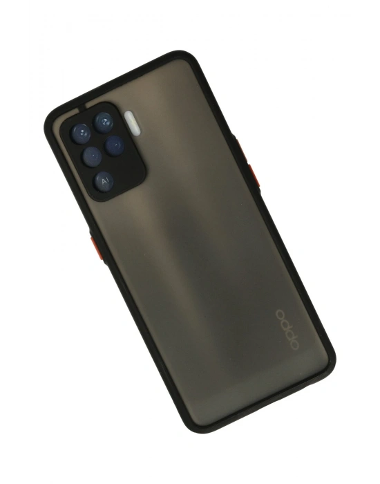 Newface Oppo Reno 5 Lite Kılıf Montreal Silikon Kapak - Siyah