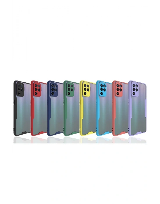 Newface Oppo Reno 5 Lite Kılıf Platin Silikon - Sarı