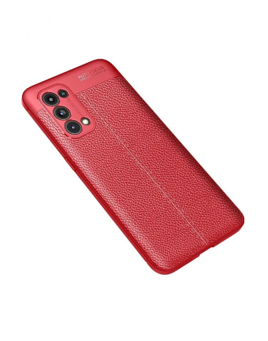 Newface Oppo Reno 5 Pro Kılıf Auto Focus Kapak - Kırmızı