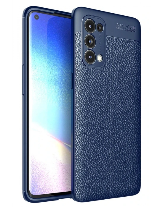 Newface Oppo Reno 5 Pro Kılıf Auto Focus Kapak - Lacivert