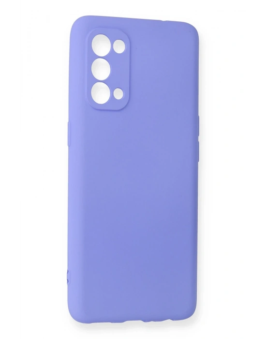 Newface Oppo Reno 5 Pro Kılıf First Silikon - Lila