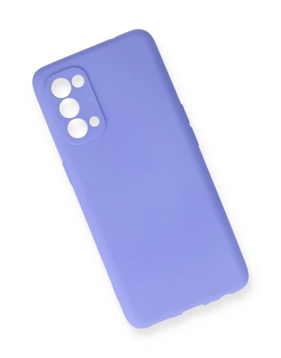 Newface Oppo Reno 5 Pro Kılıf First Silikon - Lila