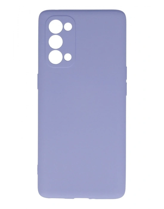 Newface Oppo Reno 5 Pro Kılıf Nano içi Kadife Silikon - Lila