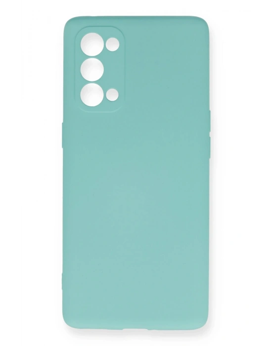 Newface Oppo Reno 5 Pro Kılıf Nano içi Kadife Silikon - Turkuaz