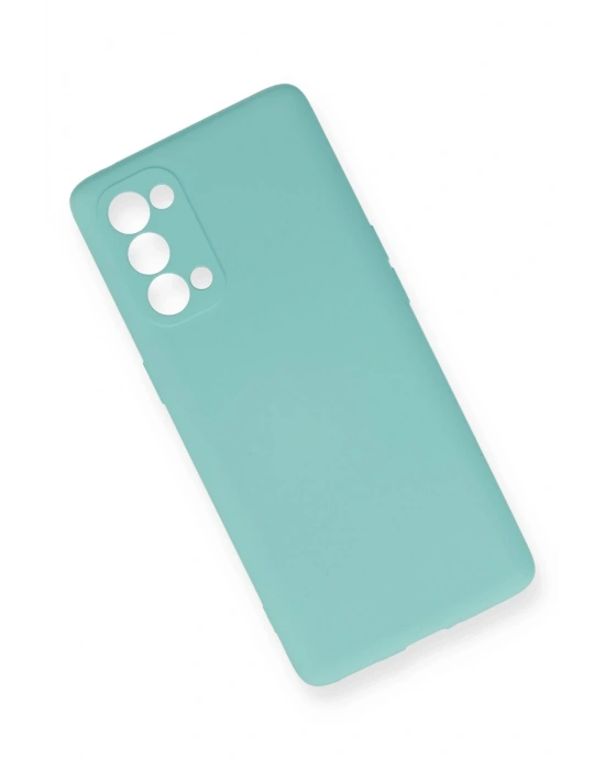 Newface Oppo Reno 5 Pro Kılıf Nano içi Kadife Silikon - Turkuaz