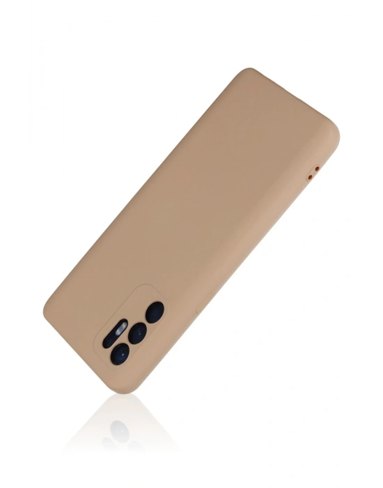 Newface Oppo Reno 6 Kılıf Nano içi Kadife Silikon - Pudra