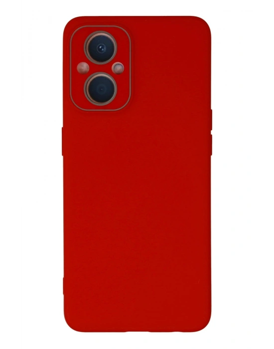 Newface Oppo Reno 7 Lite Kılıf Lansman Glass Kapak - Kırmızı