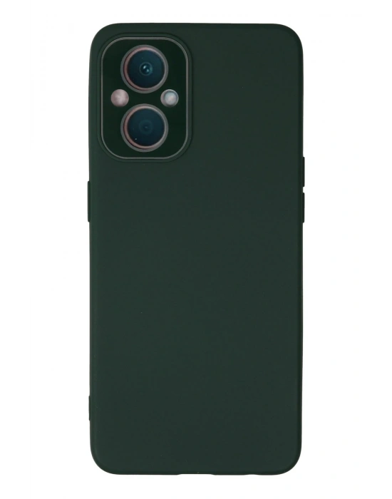 Newface Oppo Reno 7 Lite Kılıf Lansman Glass Kapak - Koyu Yeşil