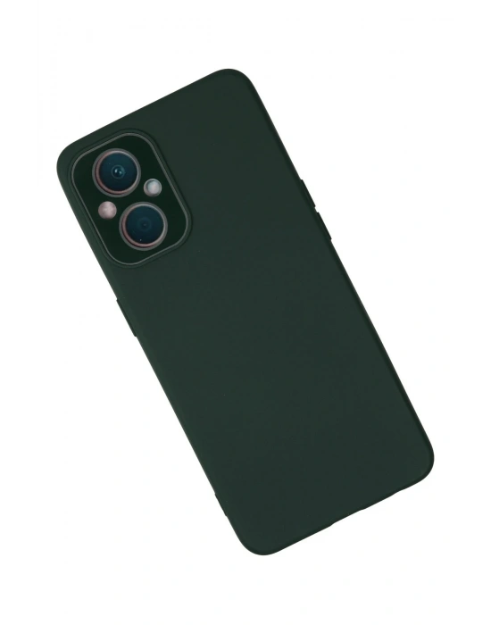 Newface Oppo Reno 7 Lite Kılıf Lansman Glass Kapak - Koyu Yeşil