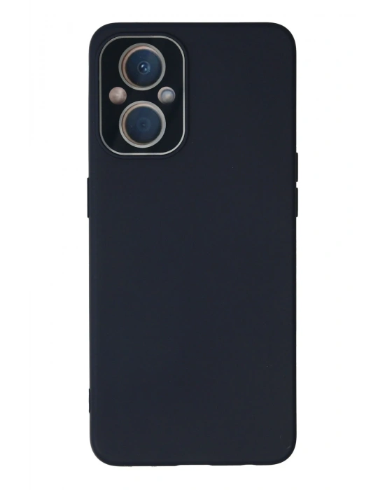 Newface Oppo Reno 7 Lite Kılıf Lansman Glass Kapak - Lacivert