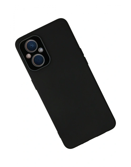 Newface Oppo Reno 7 Lite Kılıf Lansman Glass Kapak - Siyah