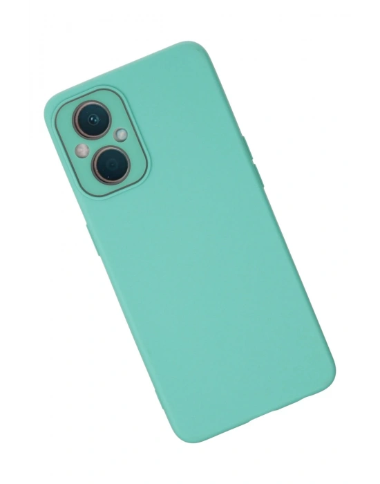 Newface Oppo Reno 7 Lite Kılıf Lansman Glass Kapak - Turkuaz