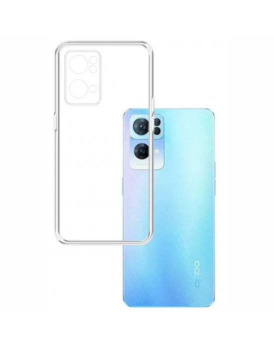 Newface Oppo Reno 7 Lite Kılıf Lüx Şeffaf Silikon