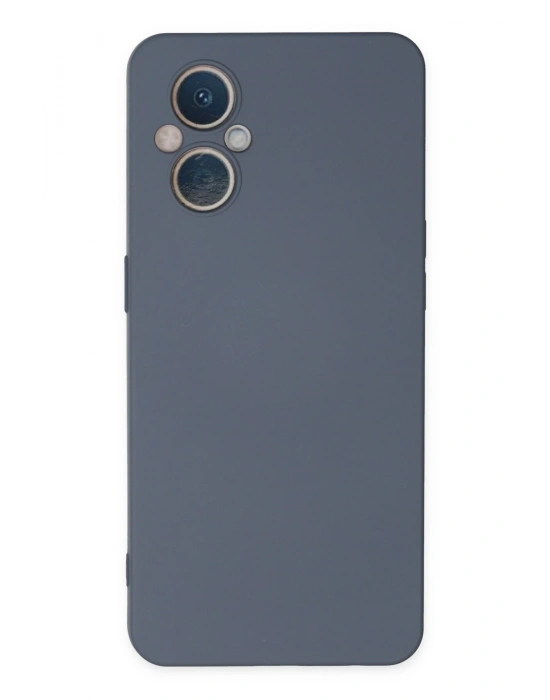 Newface Oppo Reno 7 Lite Kılıf Nano içi Kadife Silikon - Gri