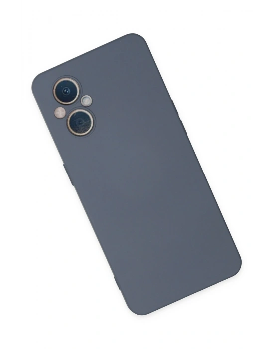 Newface Oppo Reno 7 Lite Kılıf Nano içi Kadife Silikon - Gri