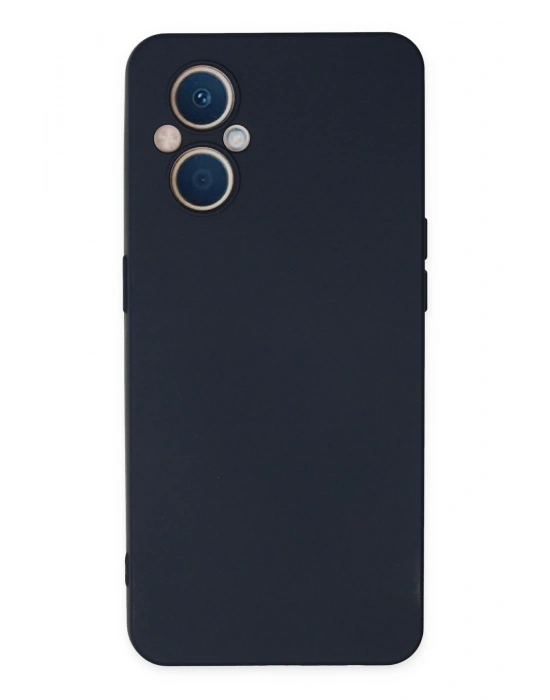 Newface Oppo Reno 7 Lite Kılıf Nano içi Kadife Silikon - Lacivert