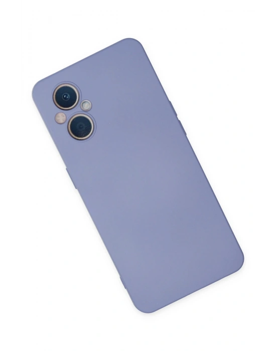 Newface Oppo Reno 7 Lite Kılıf Nano içi Kadife Silikon - Lila