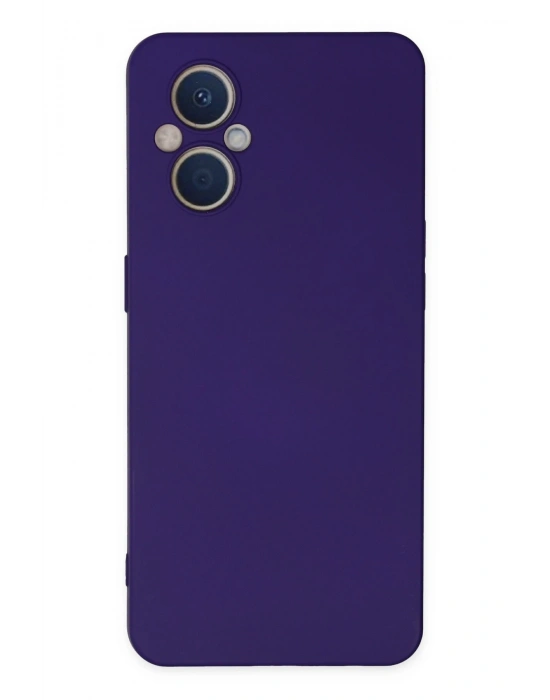 Newface Oppo Reno 7 Lite Kılıf Nano içi Kadife Silikon - Mor