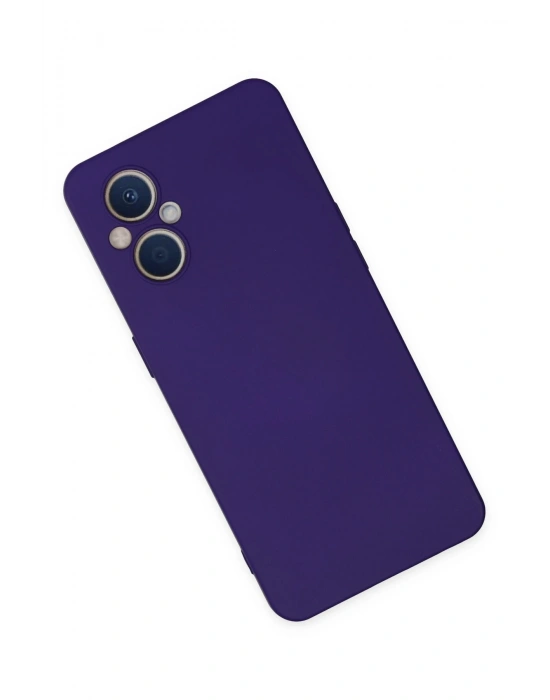 Newface Oppo Reno 7 Lite Kılıf Nano içi Kadife Silikon - Mor