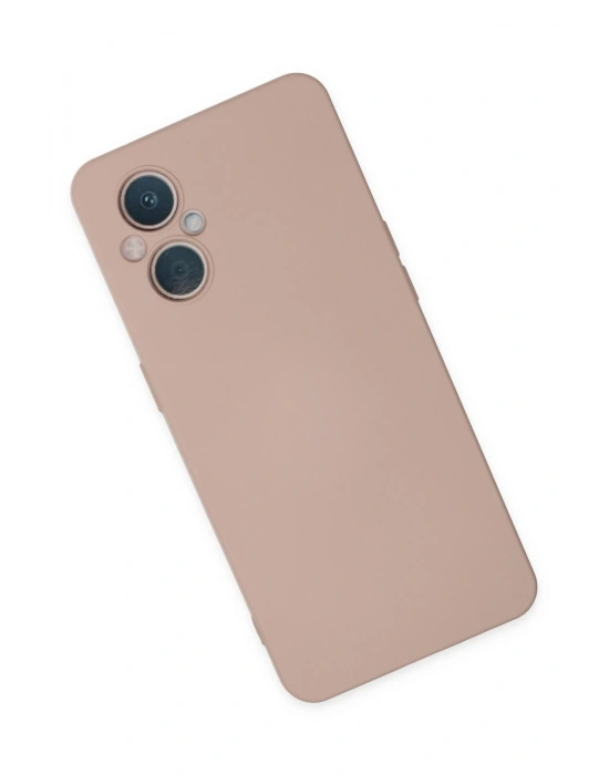 Newface Oppo Reno 7 Lite Kılıf Nano içi Kadife Silikon - Pudra