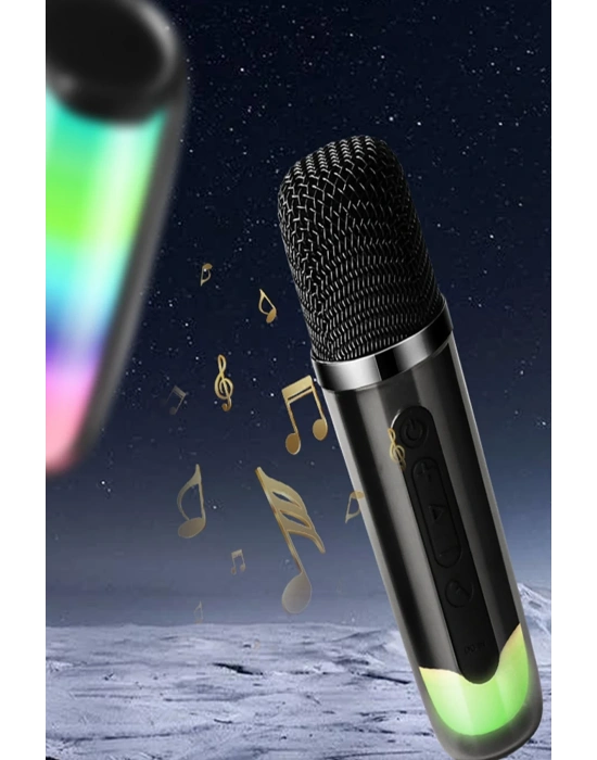 Newface Pluse 7 Mikrofonlu RGB Kablosuz Hoparlör - Beyaz