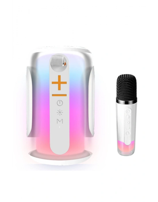 Newface Pluse 8 RGB Kablosuz Hoparlör - Beyaz