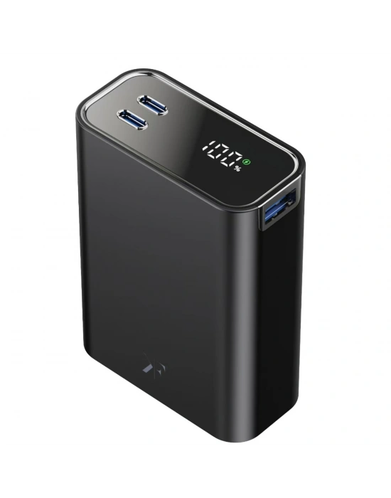 Newface PW501 20.000 mAh Dijital Göstergeli 2 Adet 45W Type-C ve 22.5W USB Çıkışlı Şarj PD Hızlı Şarj Powerbank - Siyah