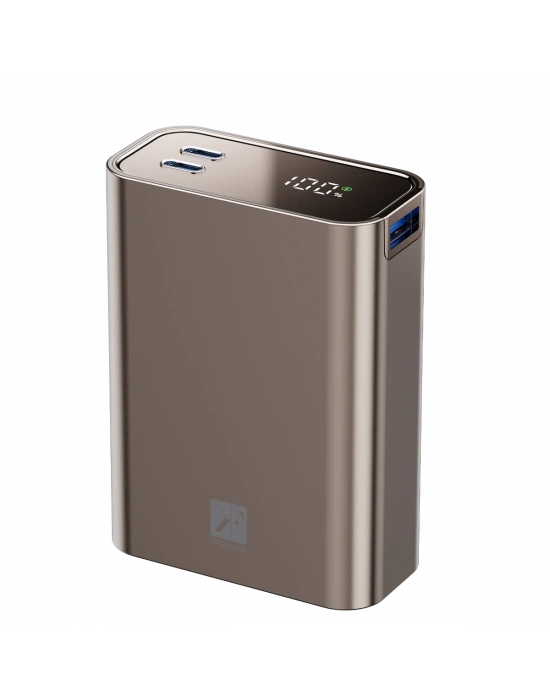 Newface PW501 20.000 mAh Dijital Göstergeli 2 Adet 45W Type-C ve 22.5W USB Çıkışlı Şarj PD Hızlı Şarj Powerbank - Titanyum