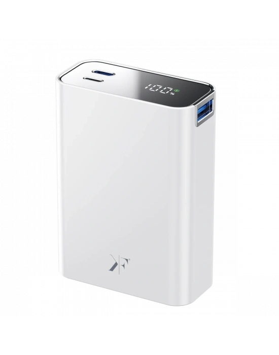 Newface PW501 20.000 mAh Dijital Göstergeli 2 Adet 45W Type-C ve 22.5W USB Çıkışlı Şarj PD Hızlı Şarj Powerbank - Beyaz