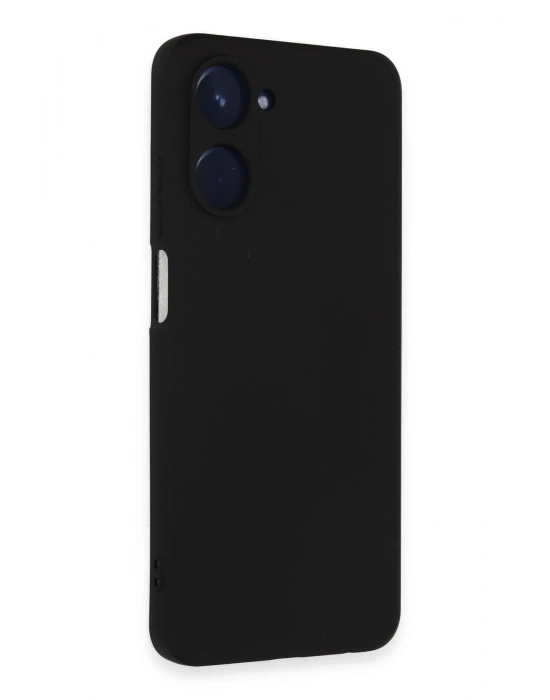 Newface Realme 10 4G Kılıf Nano içi Kadife Silikon - Siyah