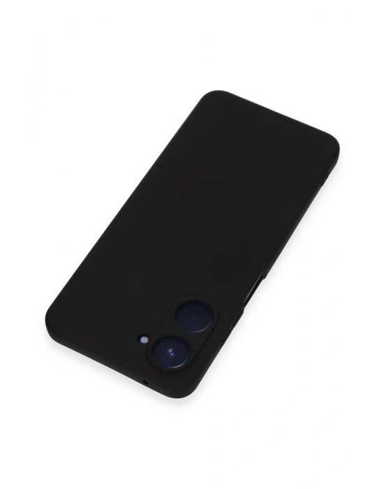 Newface Realme 10 4G Kılıf Nano içi Kadife Silikon - Siyah