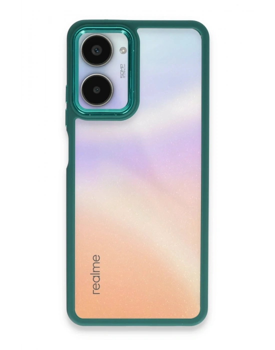 Newface Realme 10 Pro 5G Kılıf Dora Kapak - Haki Yeşil