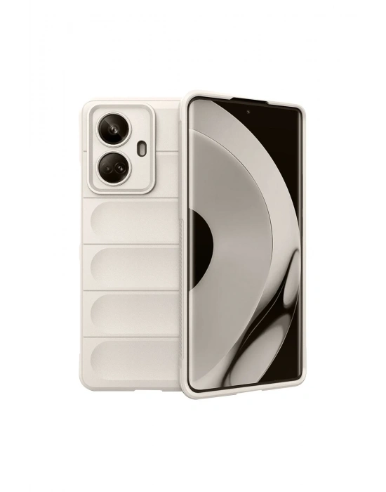 Newface Realme 10 Pro 5G Kılıf Optimum Silikon - Krem