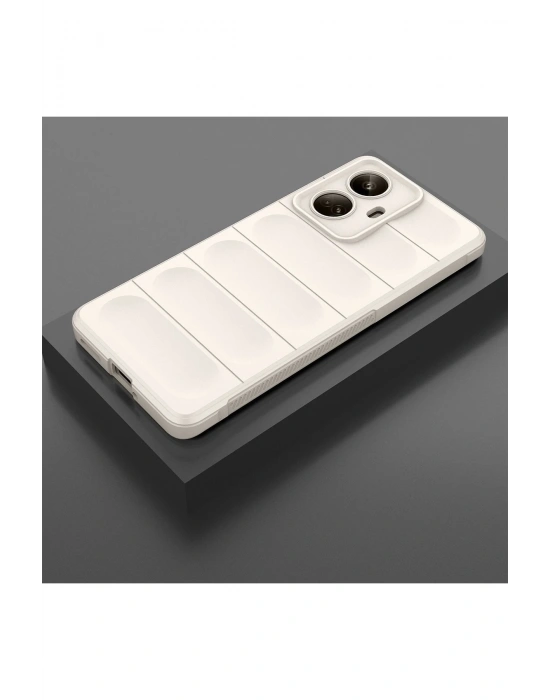 Newface Realme 10 Pro 5G Kılıf Optimum Silikon - Krem