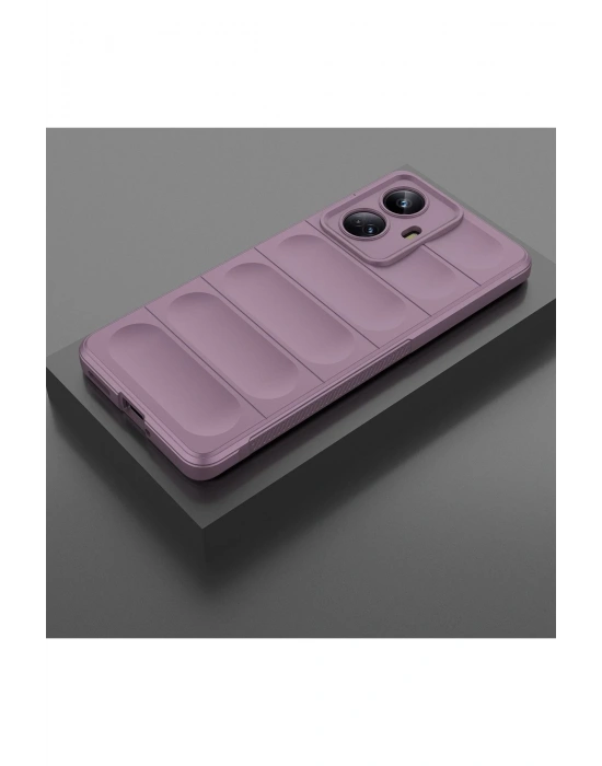 Newface Realme 10 Pro 5G Kılıf Optimum Silikon - Mor
