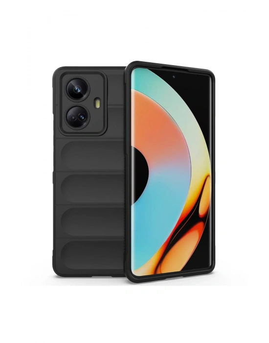 Newface Realme 10 Pro 5G Kılıf Optimum Silikon - Siyah