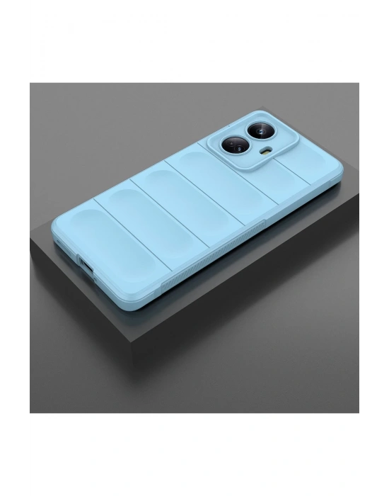 Newface Realme 10 Pro 5G Kılıf Optimum Silikon - Sky Blue
