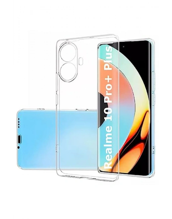 Newface Realme 10 Pro Plus 5G Kılıf Lüx Şeffaf Silikon