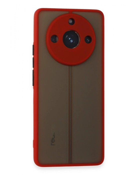 Newface Realme 11 Pro Kılıf Montreal Silikon Kapak - Kırmızı