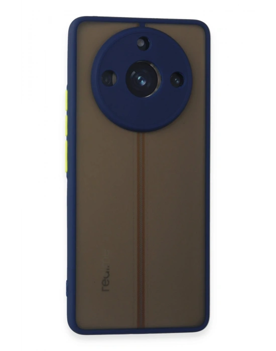Newface Realme 11 Pro Kılıf Montreal Silikon Kapak - Lacivert