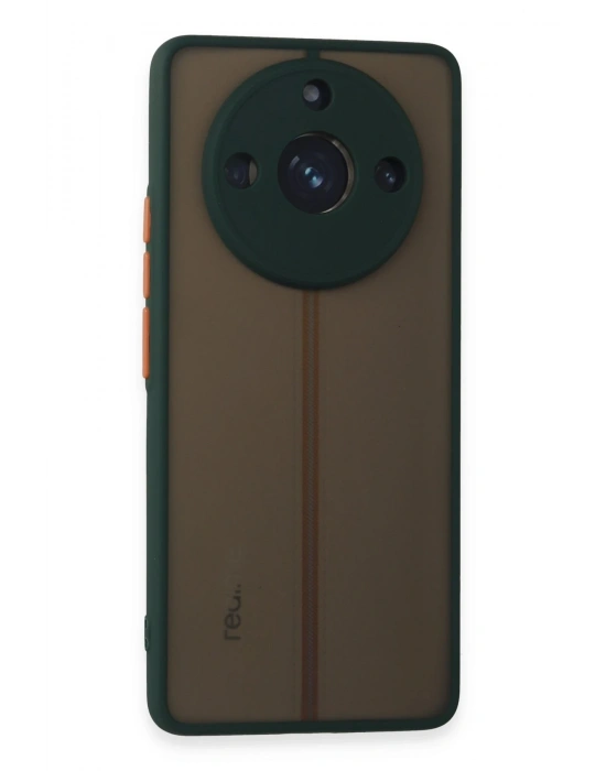 Newface Realme 11 Pro Kılıf Montreal Silikon Kapak - Yeşil